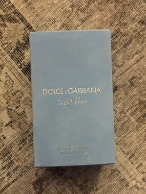Dolce & Gabbana Light Blue Box in Soft Blue with Gold Text